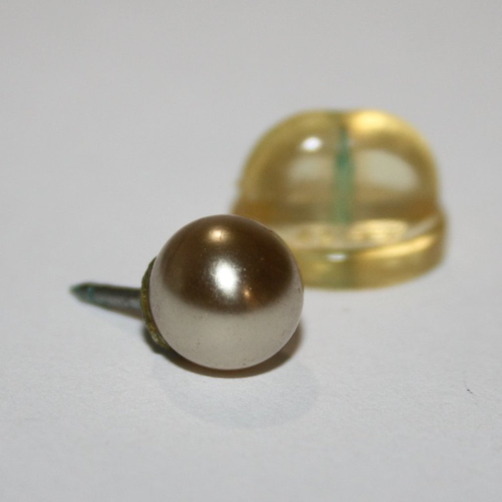🤍 Vintage Pearl Tie / Lapel Pin · ⅜" 🤍